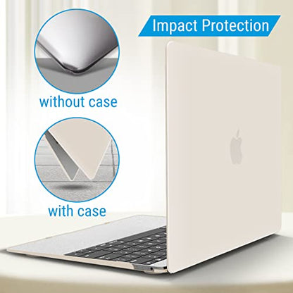 IBENZER Compatible with MacBook 12 Inch Case, Hard Shell Case Cover for Mac 12’’ with Retina Display Model A1534 (Newest Version 2020 2019 2018 2017 2016 2015), Rocky Grey, MM12RKGY - color: Rocky Gray