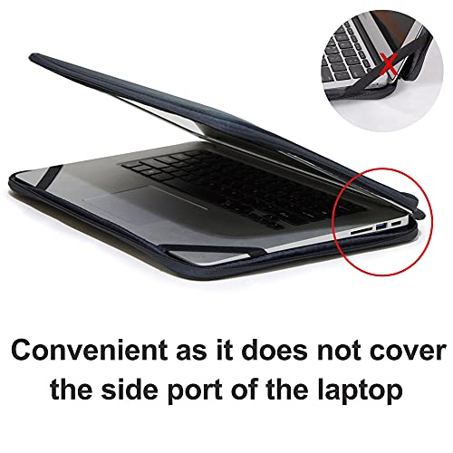 Laptop Sleeve 16 Inch Foldable Slim Case Lightweight Bag Notebook Computer Carrying Flip Cover (Pink) - color: Pink, size: 16 Inch