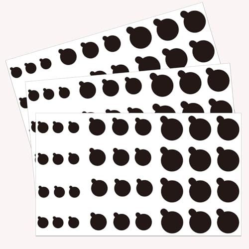 108 PCS Camera Cover Stickers | Black Webcam Cover Vinyl Stickers, Camera Covers for Computer,Cell Phone,Laptops,Electronics(Multiple Sizes)