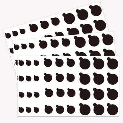108 PCS Camera Cover Stickers | Black Webcam Cover Vinyl Stickers, Camera Covers for Computer,Cell Phone,Laptops,Electronics(Multiple Sizes)