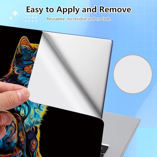 Universal Laptop Skin Sticker Decal for 11.6”12" 13" 13.3" 14" 15" 15.4" 15.6" Reusable Waterproof Scratch-Scratch Resistant Protective Vinyl Laptop Notebook Skin Stickers - Colorful Cat - color: Colorful Cat