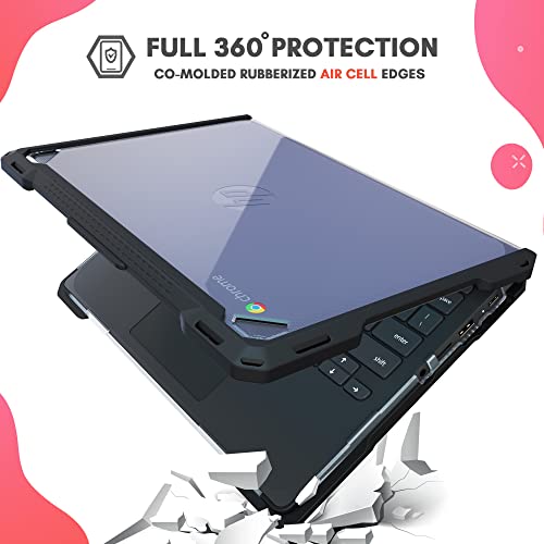 UZBL Case for HP Chromebook x360 11 G4 Education Edition, Clear Rugged Protective Hard Shell Case Cover, Classroom and Student-Proof Protection