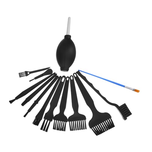 Alipis 13pcs Anti-Static Cleaning Brush Set for Electronics with Small Dusting Brushes and Air Blower, Portable Keyboard and Circuit Board Cleaning Tools for Computer, Laptop,