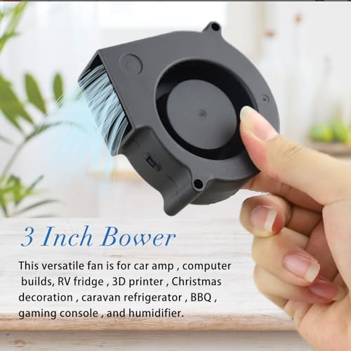 Wathai 75mm x 30mm DC Blower Fan 24V Brushless Cooling Fan 7530 2Pin | Small Blower Fan for Receiver AV Cabinet PS4 PC Laptop - style: 24V 2Pin