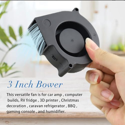 Wathai 75mm x 30mm DC Blower Fan 24V Brushless Cooling Fan 7530 2Pin | Small Blower Fan for Receiver AV Cabinet PS4 PC Laptop - style: 24V 2Pin