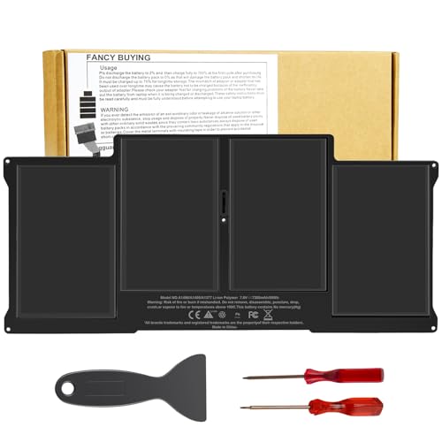 A1405 Laptop Battery for MacBook Air 13 inch A1466 (Mid 2012,Mid 2013,Early 2014, Early 2015,2017) A1369 (Late 2010, Mid 2011 Version) fits A1496 A1377 [EMC :2925, 2469, 2559, 2392, 2632, 3178] - size: 11.5*5.39*0.2inch A1405