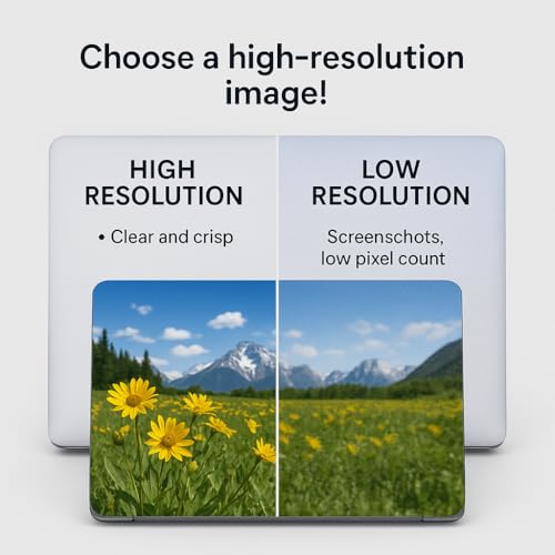 Custom Laptop Skin Upload Your Design - Laptop Skin Vinyl Decal for Any Size Laptops