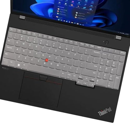 Keyboard Cover for Lenovo ThinkPad E16 L16 P16 P16v T16 P16s (Gen 3/Gen 2/Gen 1) 16 inch, Thinkpad L15 Gen 4/3 15.6 inch (Not Fit Thinkpad Z16,L15 Gen 2/1)-TPU - color: TPU