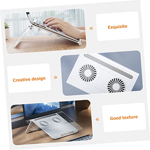Laptop Cooling Pad Dual 3800 Fans Laptop Stand for Notebook Pc Holder Triangle Frame with Non-Slip Support Portable Computer Stand for Home Office Travel