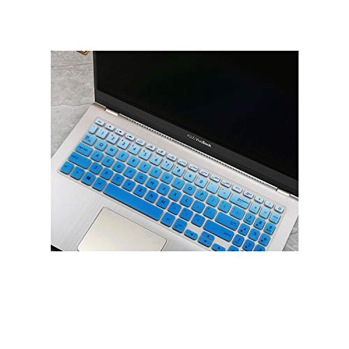 Compatible for Asus Vivobook 15 F512FA F512DA F512F F512 A512 A512FJ A512F X512F FA DA 15.6 Inch Silicone Laptop Keyboard Cover Skin,fadeblue - color: fadeblue