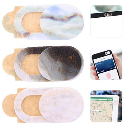 Mikinona 3pcs Webcam Sliding Privacy Covers for Laptop, Tablet, and Smartphone, Ultra-Thin Plastic Camera Protectors with Anti-Peeping Function for Secure Video Calls and Online Meetings