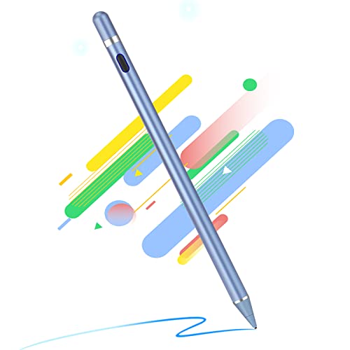 Active Stylus Pens for Touch Screens, Active Pencil Smart Digital Pens Fine Point Stylist Pen Compatible with iPhone iPad - color: blue