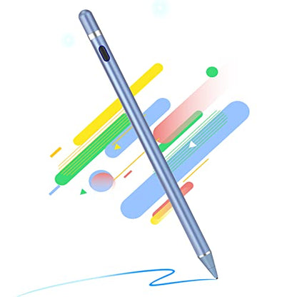 Active Stylus Pens for Touch Screens, Active Pencil Smart Digital Pens Fine Point Stylist Pen Compatible with iPhone iPad - color: blue