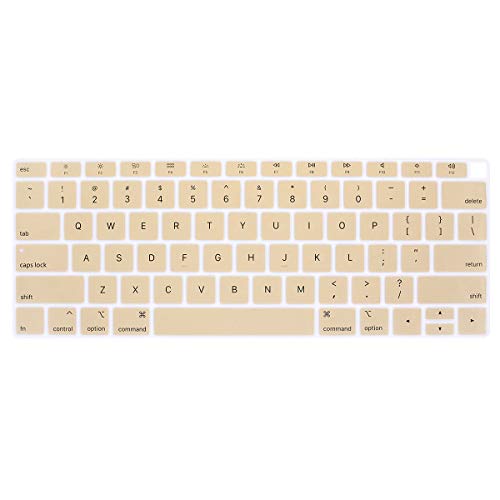Se7enline for MacBook Pro 13/16 inch Keyboard Cover 2019-2026,Serenity Blue | Silicone Waterproof Dustproof Durable Washable Laptop Accessories US Layout 2023 2022 2021 2020 2019 2018,Gold - color: Gold