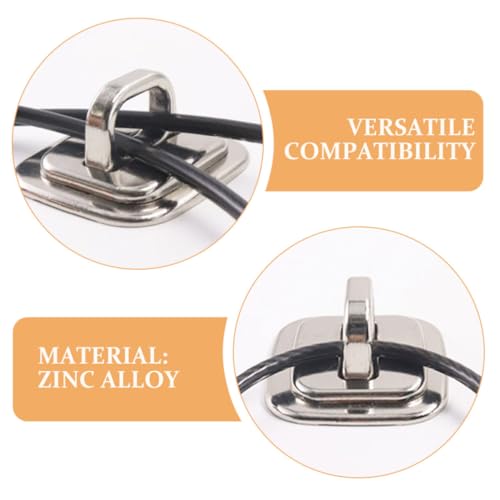 NUOBESTY Laptop Base Fixed Security 2pcs Anchors with Lock Zinc Alloy Plate Antitheft Solution Versatile Compatibility and Notebooks, for Library and School Use