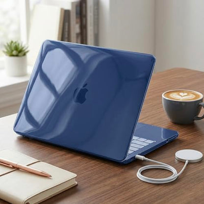 Batianda CrystalAir Case for MacBook Neo 13 Inch 2026, Crystal Indigo | 4-in-1 Bundle Ultra Clear Slim Hard Shell, Lightweight Everyday Protection for MacBook Neo 13 Inch 2026 Model A3404 - color: Crystal Indigo