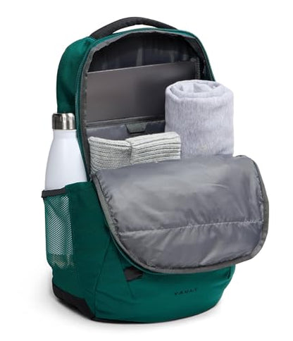 The North Face Vault Everyday Laptop Backpack, Pacific Teal/Blk, OSFA | Commuter Travel Bag, Water-Repellent Finish, Spacious Compartment - color: Pacific Teal/Tnf Black
