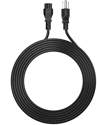 New Extra Long 12Ft 3 Prong AC Laptop Power Cord Cable for Dell IBM HP Mac Studio Compaq Asus Sony Toshiba Lenovo Acer Gateway MSI Notebook Computer Charger Pwr: IEC-60320 IEC320 C5 to NEMA 5-15P