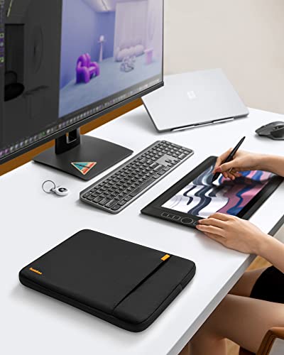 tomtoc 360° Protective Laptop Bag for 15.6" HP Lenovo Acer ASUS Dell Laptop | Water-Resistant Notebook Sleeve Case Fits HP EliteBook/ProBook, Lenovo Legion/Yoga/ThinkPad/ThinkBook/IdeaPad 15.6" Laptop - color: Black, size: 15.6-16.2 Inch