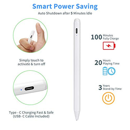 Stylus Pens for HP Envy X360 Convertible 2-in-1 Touch Screen Laptop 15.6" | Active Stylus Digital Pencil Fine Tip Stylus for HP Envy X360 Convertible 2-in-1 Laptop 15.6" Pen,White