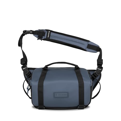 WANDRD All New ROGUE Sling V2: Weather-Resistant Everyday Carry Bag with Lightning Fast Access, Customizable Interior, Laptop Sleeve & Tripod Pocket – Minimalist Crossbody for Travel, EDC & Creators - color: Aegean Blue, style: 6l