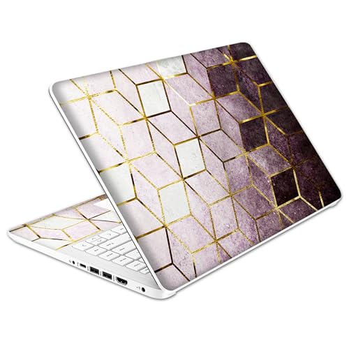Laptop Skin Decal HP 14" - Marbling, Laptop Cover Sticker, No Cutting Required, No Bubble, Waterproof, Scratch Resistant - Including Wide Screen and Wrist Pad - size: 14 inch