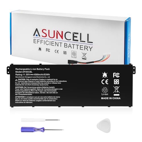 ASUNCELL AP20CBL Laptop Battery Replacement for Acer Aspire 5 A515-45 A515-46 A515-45G Aspire 7 A715-43G Swift 3 SF314-43 SF314-511 Vero AV15-51 TravelMate Spin B3 B311RNA-32 - color: AP20CBL