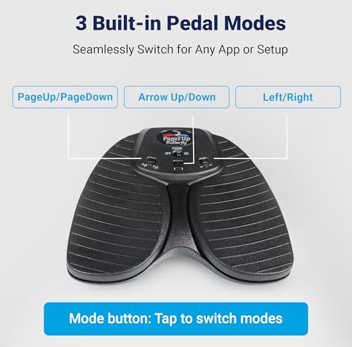 PageFlip Butterfly Bluetooth Page Turner Pedal – Silent, Rugged Foot Pedal | Page Turner for iPad, Android & PC – Hands-Free Sheet Music Control – Works with forScore, OnSong, MobileSheets and 100+ more - style: Butterfly