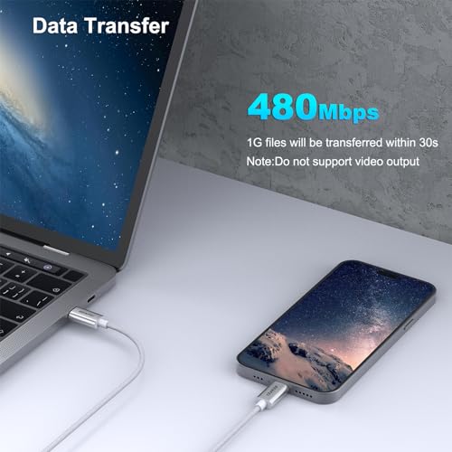 BENFEI 100W Silicone USB C Fast Charging Cable(3.3ft), Aluminum Shell, Woven Design for iPhone 15/15Pro/15Plus/15ProMax MacBook Pro/iPad Pro/Air 4,Samsung Galaxy S23+/S23 - color: Silver, size: 3 Feet
