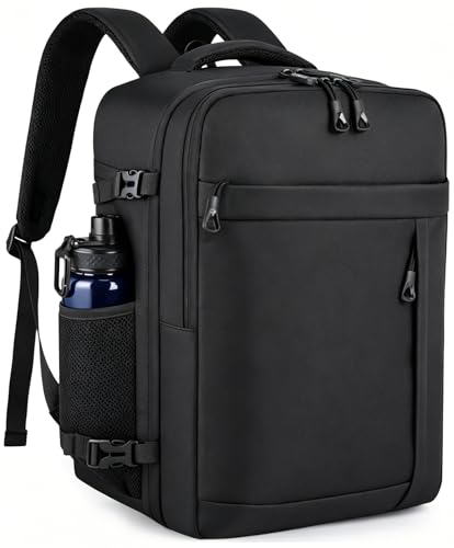 HILOMON Personal Item Travel Backpack Airline Backpack Carry-on Under Seat | TSA Approved 15.6inch Laptop Backpack, Fit for 18x14x8 Frontier Personal Item Bag, Lightweight 30L Luggage Bookbag