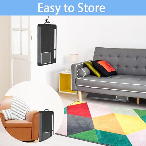 Laptop Lap Desk, Lap & Bed Desk with Adjustable Cushion, Fit up to 17" Laptop Stand for Couch/Sofa/Floor, Computer Tray Table for Adults, with Foldable Legs,Wrist Rest, Tablet & Phone Holder