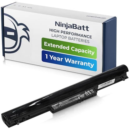 NinjaBatt Battery for HP VK04 695192-001 15-B142DX 14-B109WM 15-B129WM | Fits HSTNN-YB4D 694864-851 14-C050NR 15-B119WM 14-B120DX 15-B123CL 14-B015DX 14-B019US – 4 cells 2200mAh 32Wh 14.4V - size: HP VK04
