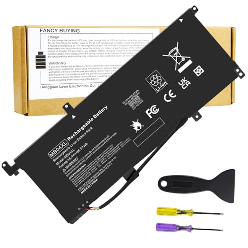 Fancy Buying MB04XL Battery for HP Envy X360 Convertible M6-AQ000 M6-AQ105DX M6-AQ003DX M6-AQ103DX M6-AR004DX 15-AQ 15-AQ005NA AQ101NG AQ015NR AQ273CL AQ173CL 15t-AQ200 843538-541 844204-850 - size: 9.53*3.58*0.28inch