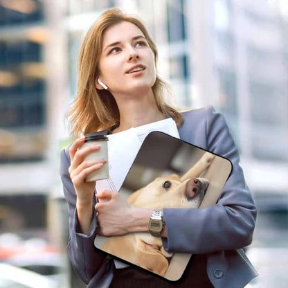 Laptop Sleeve Bag 15.4 15.6 Inch,Yellow Labrador Retriever Cute Dog Protective Polyester Computer Cases Laptop Cover Briefcase Bag Tablet Travel Cover - color: LPS-003