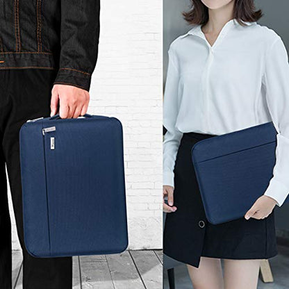 Voova Laptop Sleeve Case 14 15 Inch with Handle, 360° Protective Waterproof Slim Computer Bag Cover Compatible with MacBook Air 15 M2/M3/M4 2024-2025, MacBook Pro 14/15, Hp Chromebook 14, Blue - color: Blue, size: 14-15 Inch