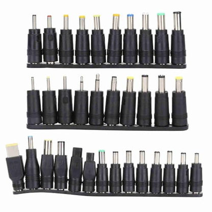 34Pcs DC Connector Power Plugs 5.5x2.1mm Female Base - Universal Laptop Charger Connector Adapter Tips
