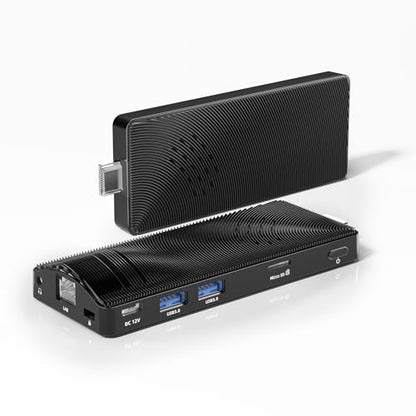 Fanless Mini PC Stick Win 10, Micro Desktop Computer Stick Celeron J3455 4GB 64GB eMMC (1.5 GHz), Small PC USB3.0 X 2 Gigabit Ethernet 4K 60Hz - size: J3455-4+64GB