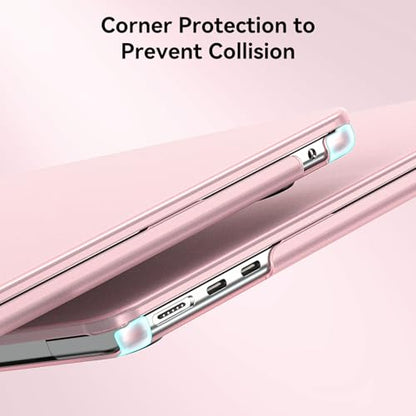 BlueSwan for MacBook Air 13 inch Case, M5 M4 M3 M2 2026-2022 Laptop Cover | 100% Match Official Color, Matte Grippy Texture, Scratch Resistant, Easy to Snap on, Air 13.6 Protective Hard Shell - color: Matte Pink