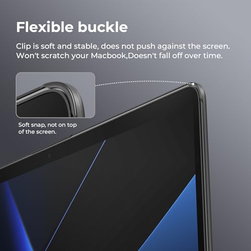 BlueSwan Flexible Case for MacBook Air 13.3 inch M1 2020-2018 | Anti-Scratch Protective Laptop Cover with Grippy Matte Texture, Seamless Fit and Lightweiht, Frosted Black - color: Frosted Black, size: Air 13.3-inch (M1, 2018-2020)
