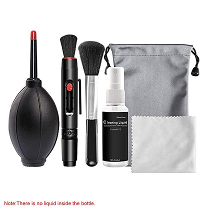 Professional Camera Cleaning Kit, Sensor Cleaning Kit with Air Blower Cleaning Pen Cleaning Cloth for Most Cameras Mobile Phone Laptop, for Camera/Optical Lens and Digital SLR Cameras