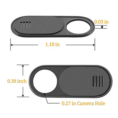 Webcam Cover Slide, Ultra Thin Round Hole Laptop Camera Cover Slide Blocker for Computer MacBook Pro iMac PC Tablet Notebook Surface Pro Echo Show Camera, Ultra Thin Privacy Protector（6 pack） - size: 1.1in*0.39in*0.03in