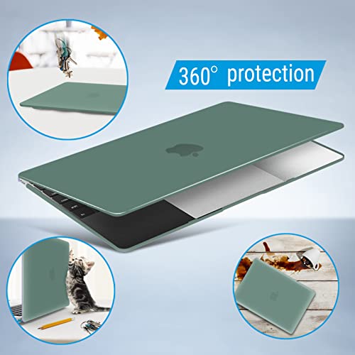 IBENZER Compatible with MacBook 12 Inch Case, Hard Shell Case Cover for Mac 12’’ with Retina Display Model A1534 2020 2019 2018 2017 2016 2015, Midnight Green, MM12MTGN - color: Midnight Green