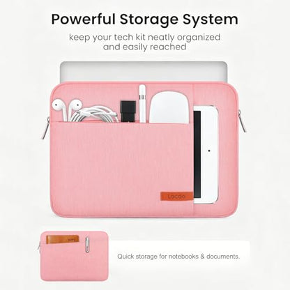 Lacdo Chromebook Case 11 Inch Laptop Sleeve for 11 Inch Acer HP Lenovo Dell Samsung ASUS Chromebook Spin 3 11, 13 inch New Surface Pro 11 Copilot+PC / 10 9 8 X, 11.6" MacBook Air Computer Bag, Peach - color: Peach, size: 11-11.6 Inch