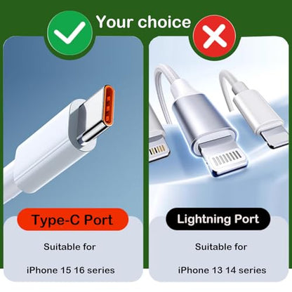 [8-Pack] USB C Dust Plug, Charging Port Cover with Anti-Lost Strap, with Speaker Dust Cover Compatible with iPhone 17/15/15 Pro/iPhone 16/16 Plus/16 Pro/16 Pro Max Type C (USB C Cover 17(Black))