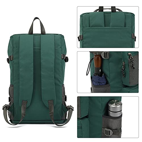 Kalesi Gym Duffle Bag Backpack 4-Way Waterproof with Shoes Compartment for travel Sport Hiking laptop - color: Green