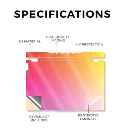 Glossy Glitter Laptop Skin Compatible with Lenovo Legion 5 Gaming Laptop (15IRX9) 2024 - Sunset Blur - Premium 3M Vinyl Protective Wrap Decal Cover - Easy to Apply | Crafted in the USA - color: Sunset Blur, size: Legion 5 Gaming (15IRX9) 2024 Top Skin Onl