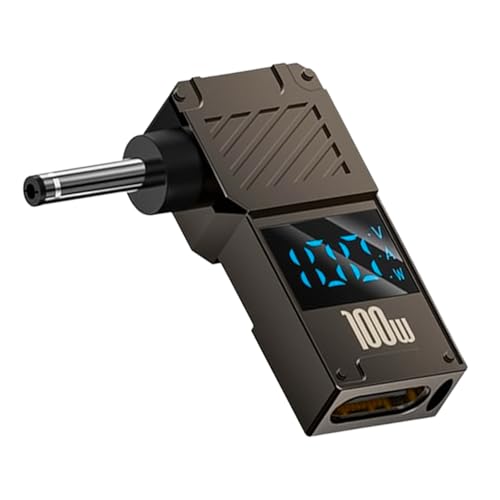 Poyiccot USB Type C to DC 3.0x1.1mm Adapter, USB C to DC Power Adapter,100W PD, 20V 5A, LED Digital Dispaly USB C to Laptop Charger Converter,1-Pack - color: 3.0x1.1mm