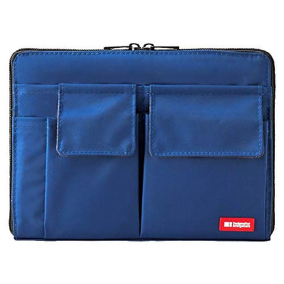 LIHITLAB Laptop Sleeve With Storage Pockets (Bag-in-Bag), 7.1 x 9.8 Inches, Indigo (A7553-11N) - color: Indigo, size: 7.1 in x 9.8 in