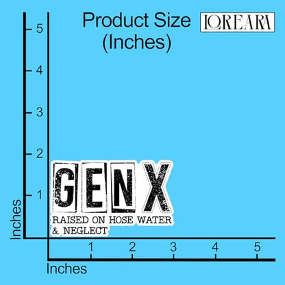 (3Pcs) Gen X Raised On Hose Water and Neglect Sticker Funny Sarcastic Sticker Decorate Waterproof Vinyl Decal for Laptop Water Bottle Phone Case Kindle Tumbler Notebook Hard Hat Size 3x1.9 Inches