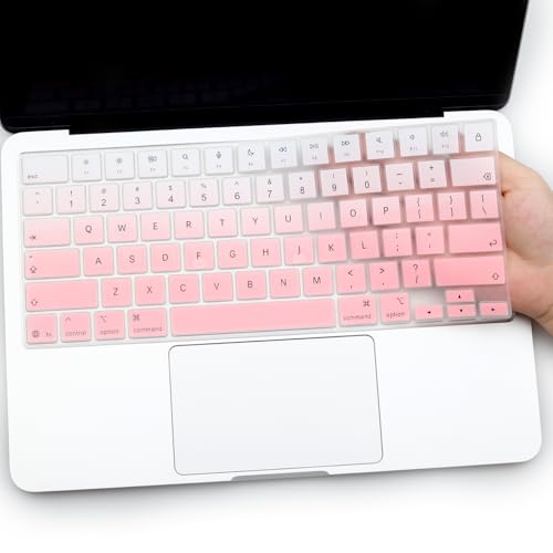 Keyboard Cover for 2026 New MacBook Neo 13 inch with Apple A18Pro Chip/A3404, MacBook Neo 13.0'' A18 Pro Accessory, US Layout Keyboard Skin-OPink - color: OPink